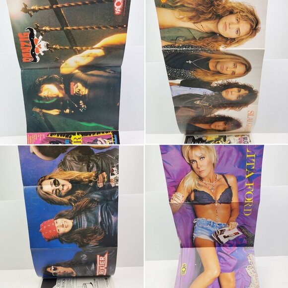 Faces Rocks Magazine Danzig Poster KISS Celtic Frost Dio Sept. 1990 Unread - Picture 3 of 11